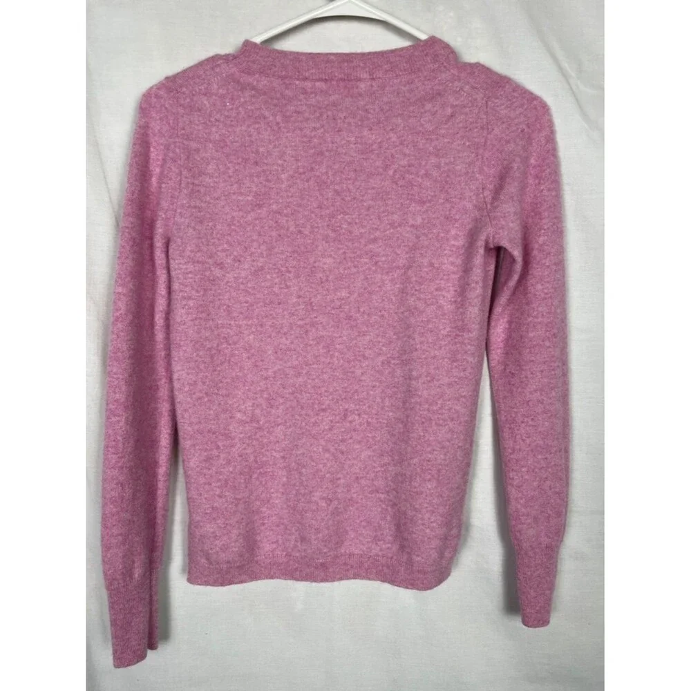 J. Crew 100% Cashmere Soft Pastel Pink Crew Neck Sweater